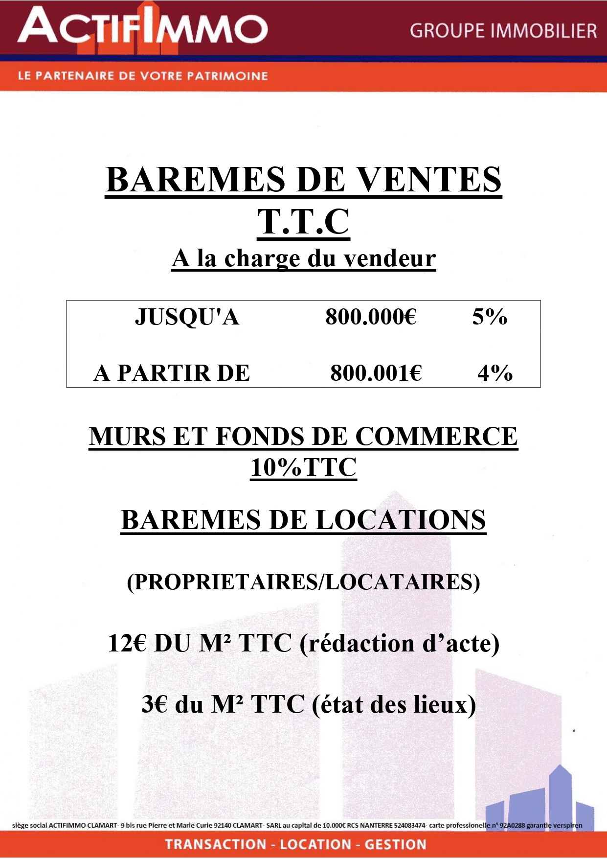 Barème honoraires page 1